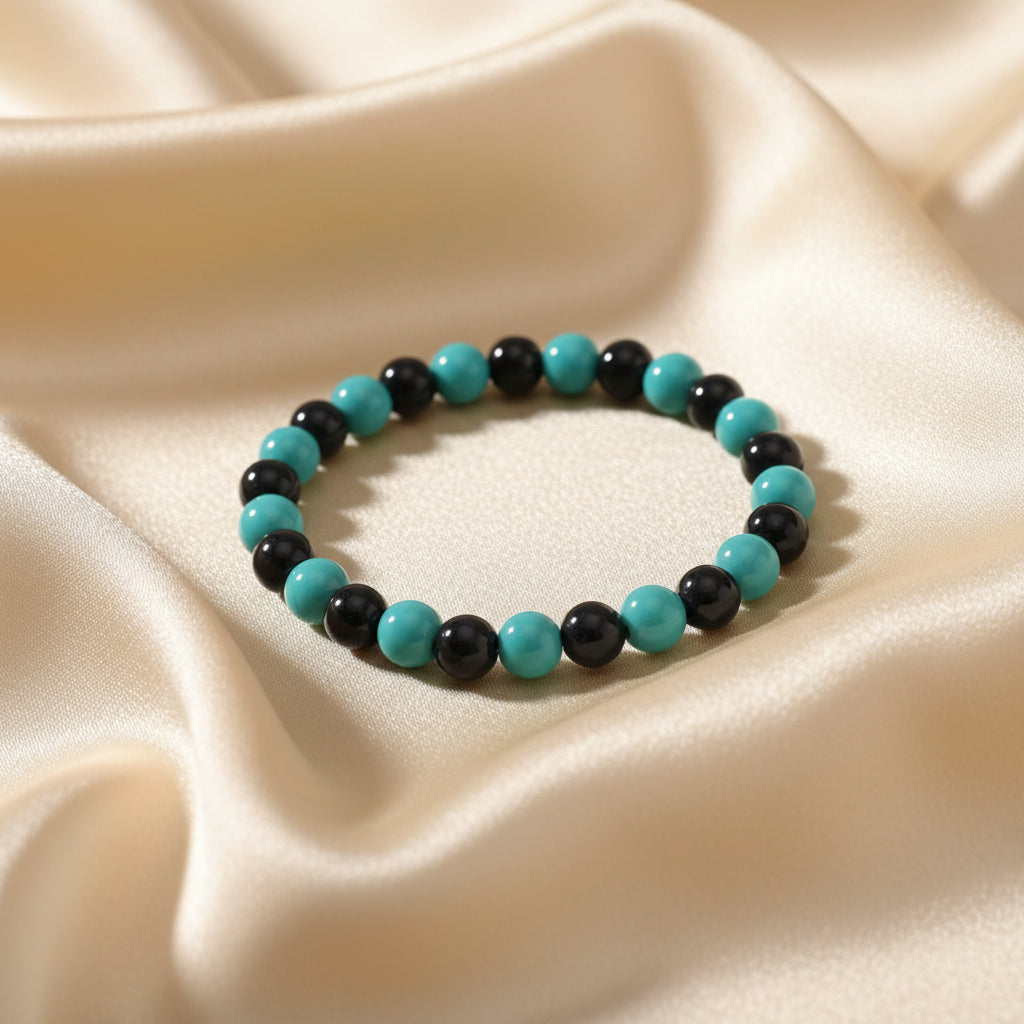 Mint Shadow Beaded Bracelet