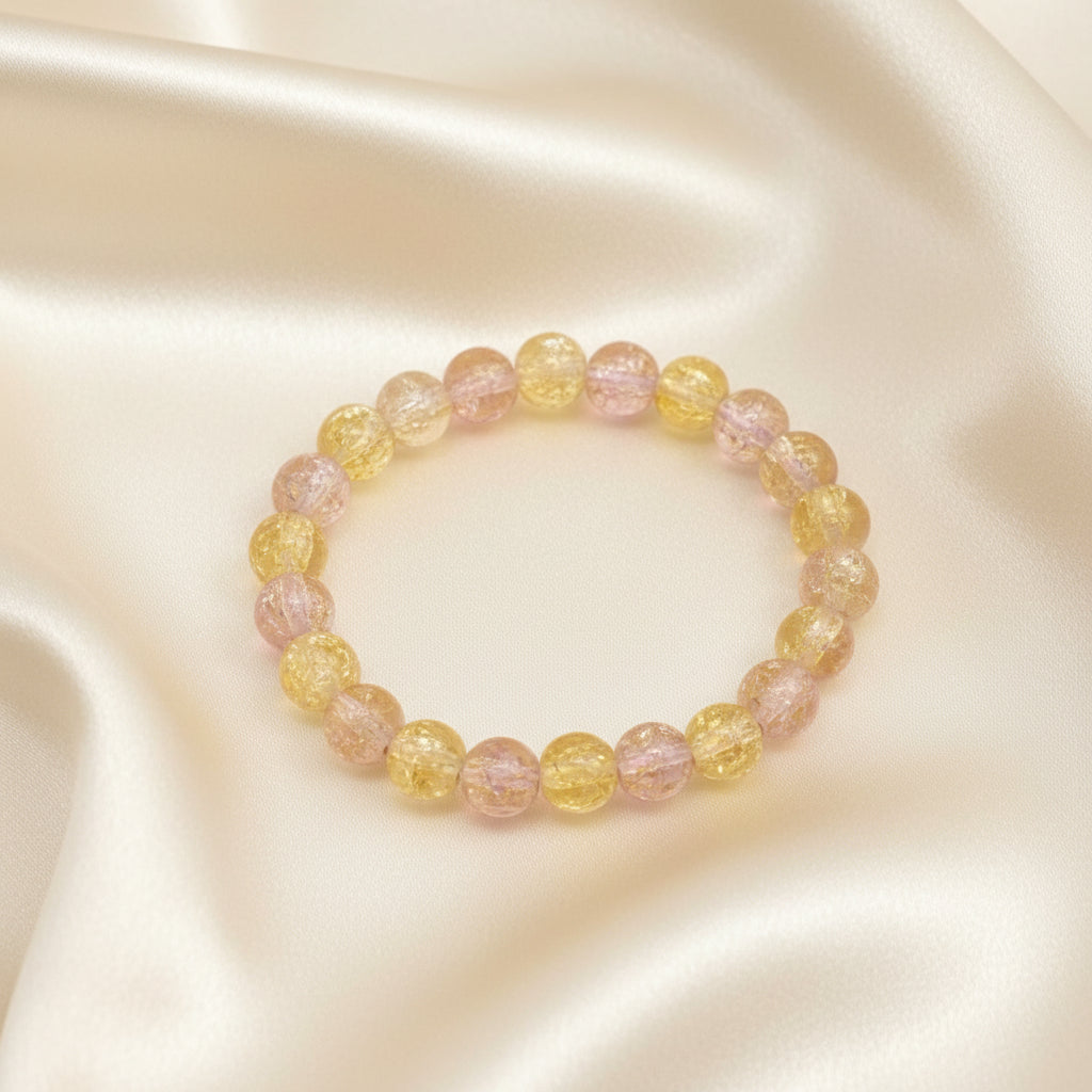 Rose Glow Beaded Bracelet