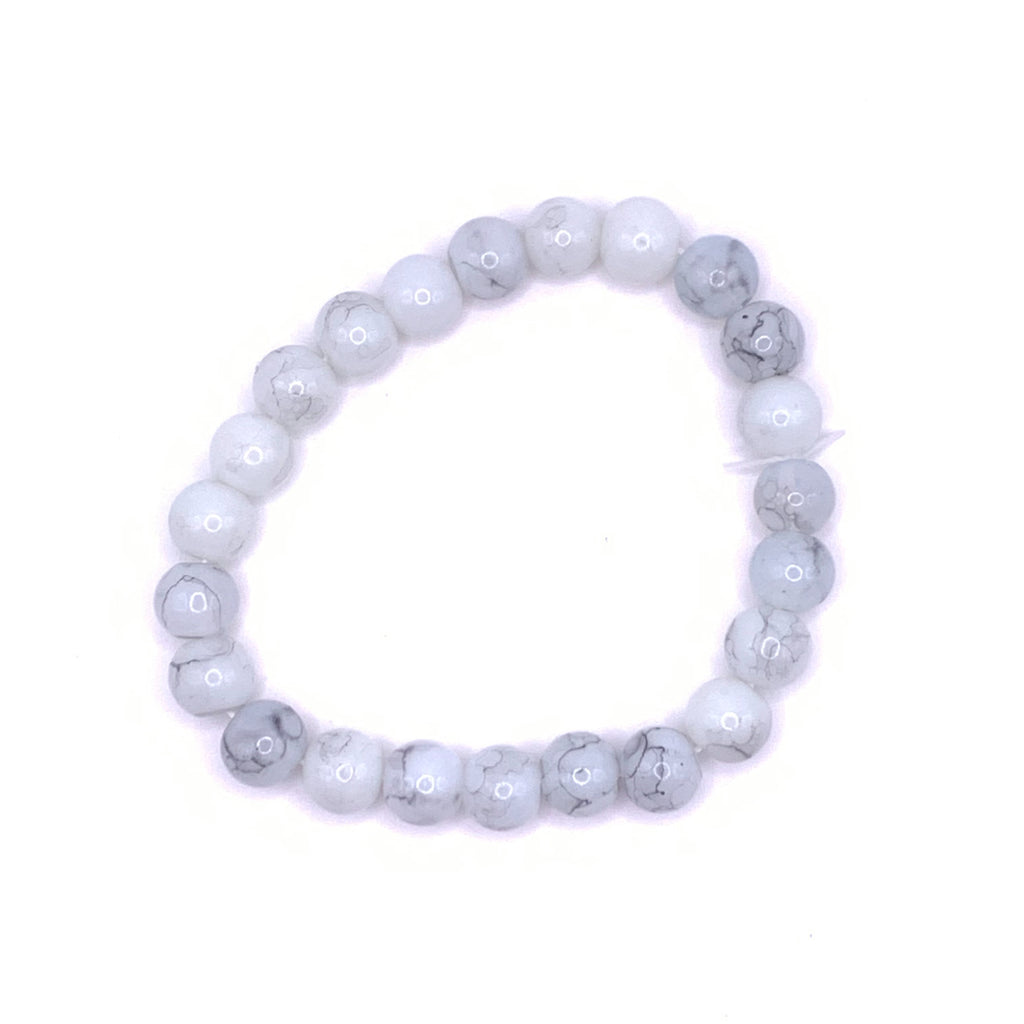 Silver Veil Beaded Bracelet