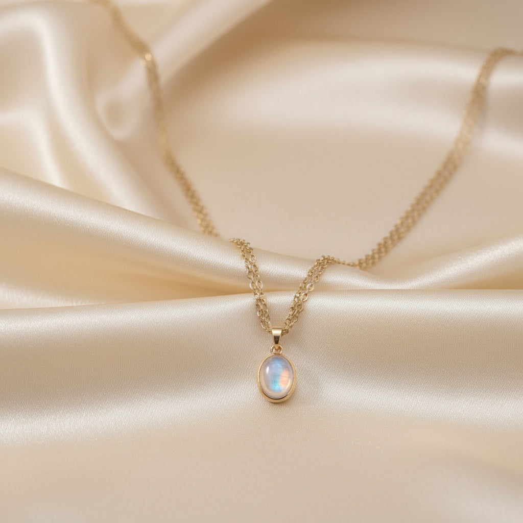 Golden Glow Charm Necklace