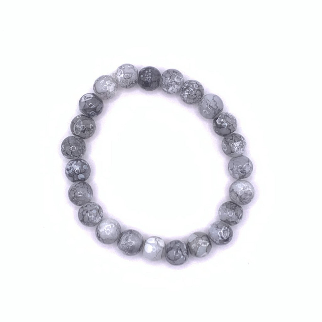 Silver Mist Beaded Bracelet