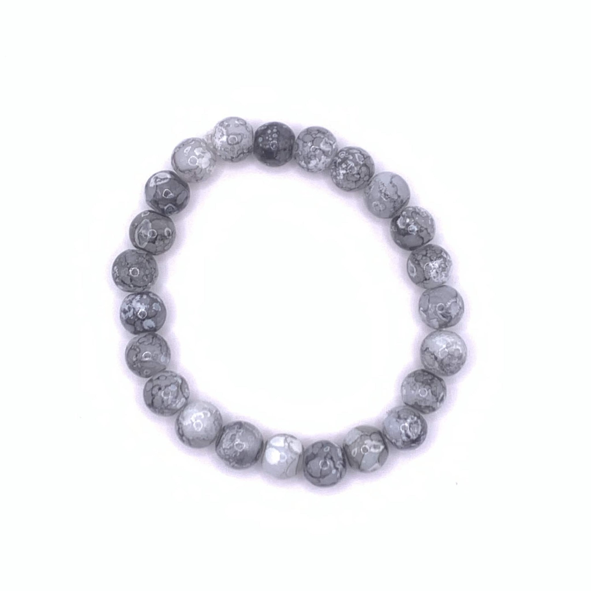 Silver Mist Beaded Bracelet