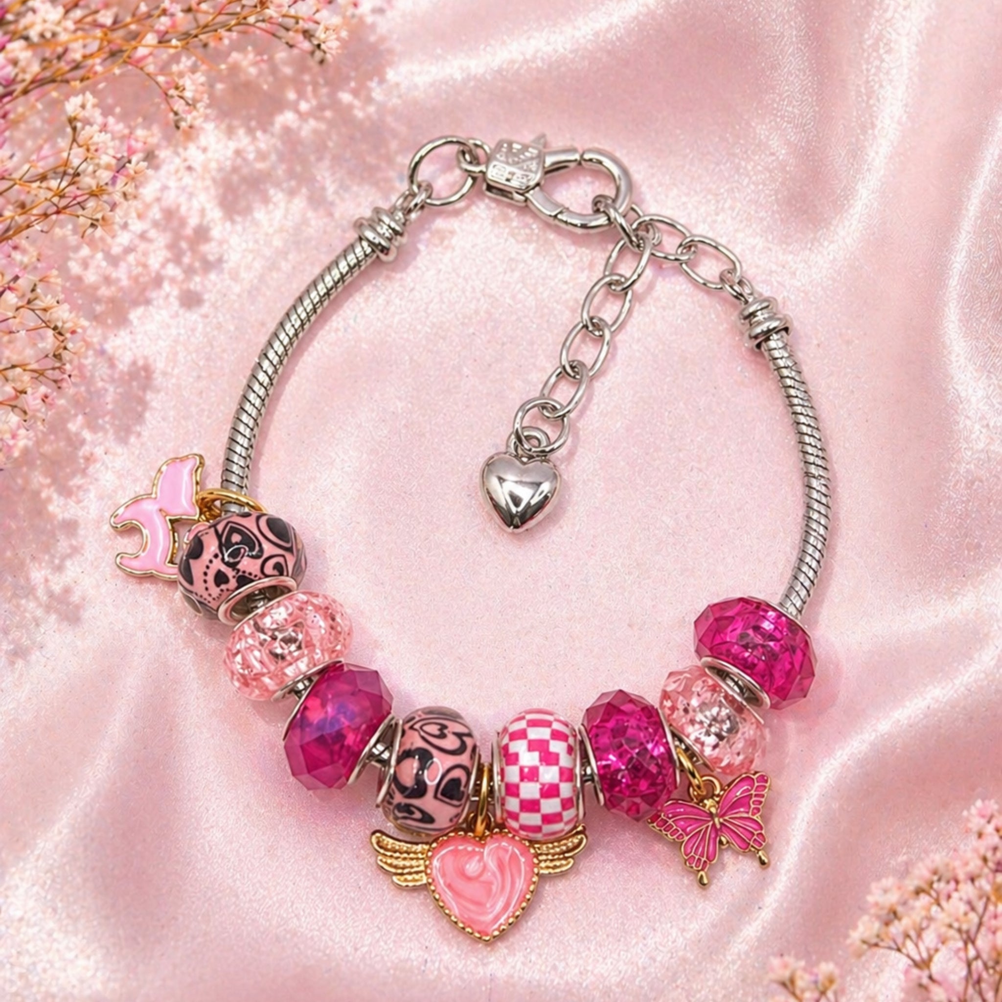 Pink Sugar Charm Bracelet