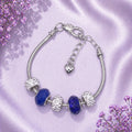 Sapphire Ice Charm Bracelet