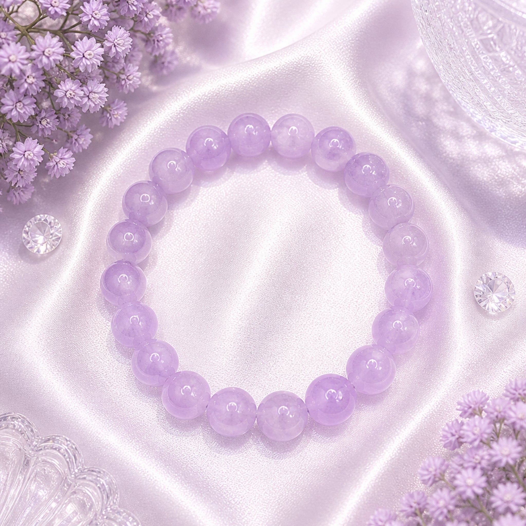 Petal Glow Beaded Bracelet
