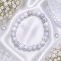 Silver Veil Beaded Bracelet