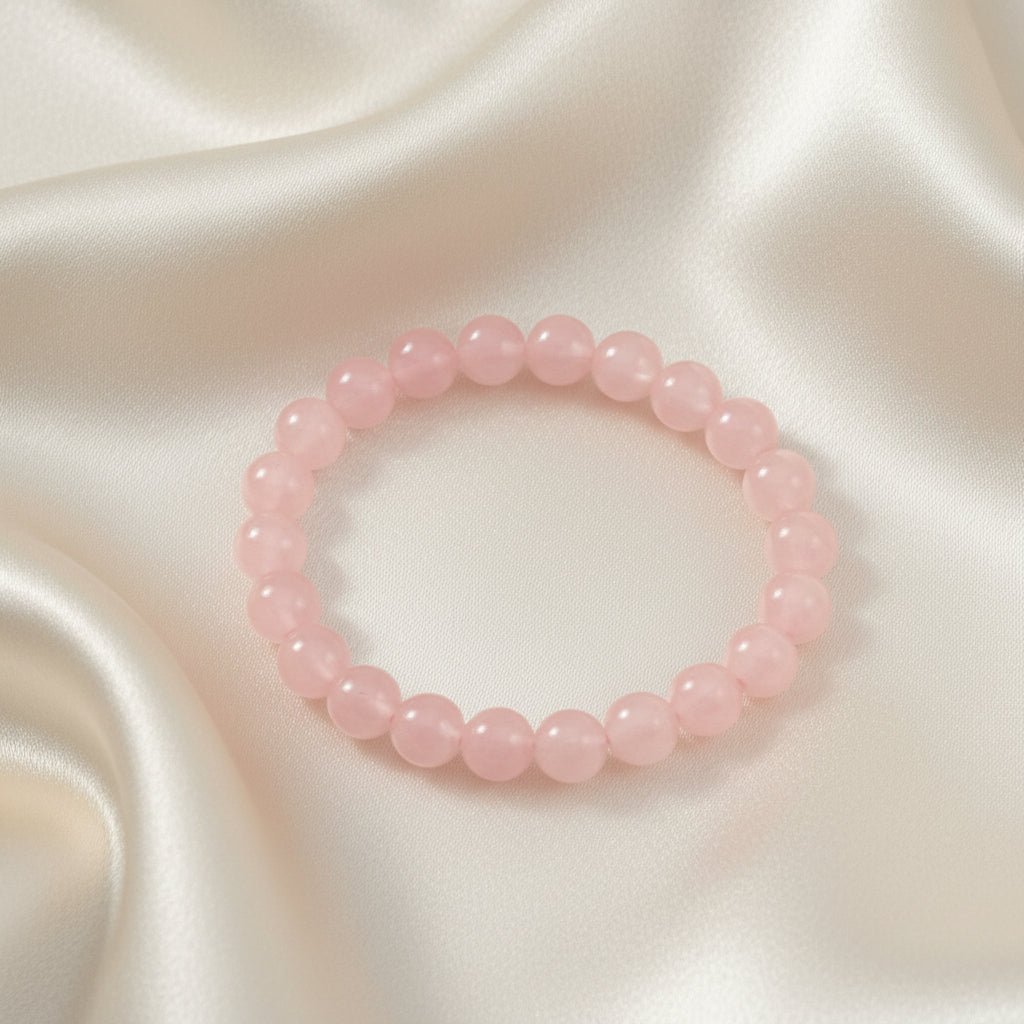 Peach Blush Beaded Bracelet